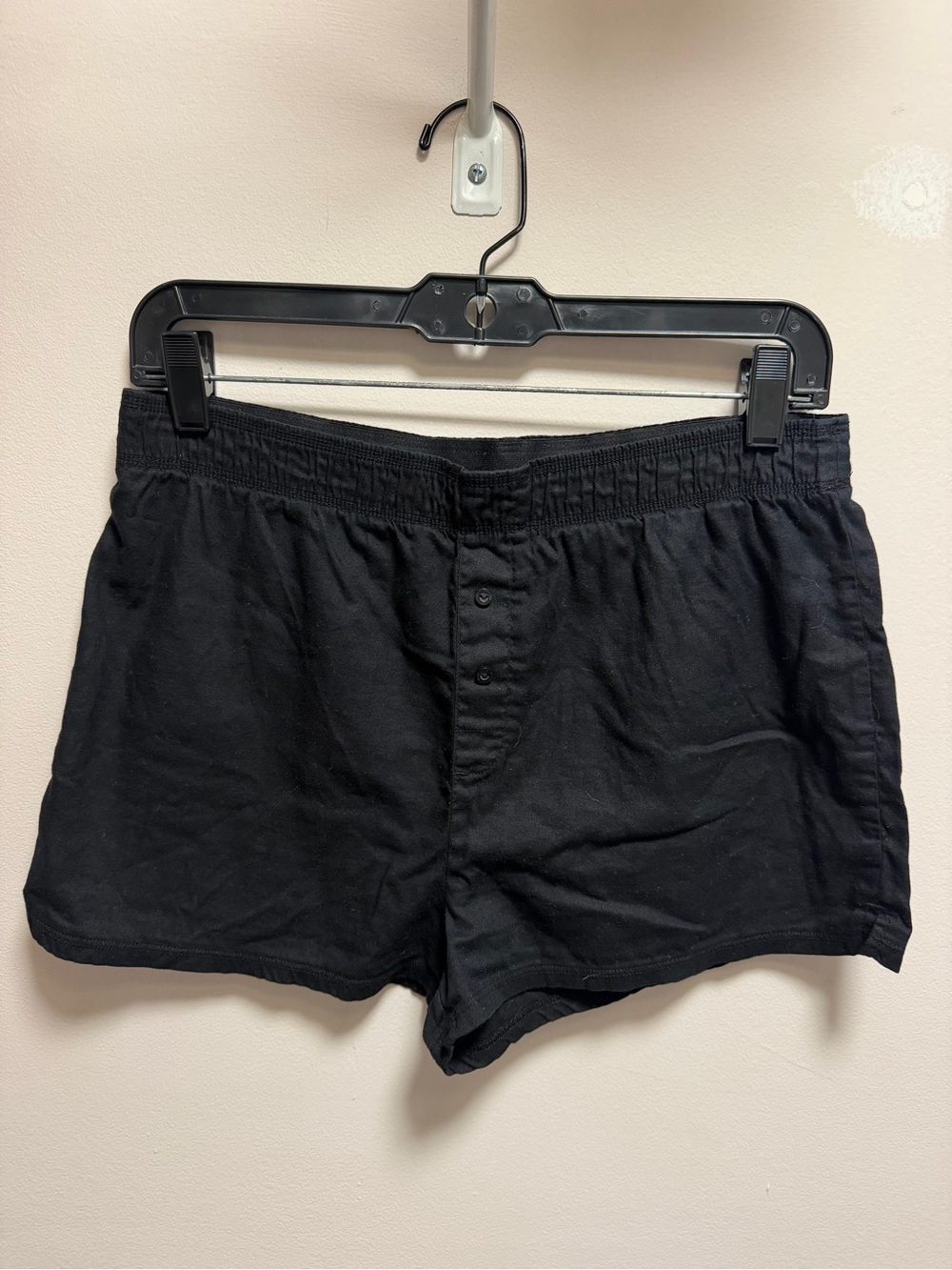 PINK Victoria's Secret Black Cotton Sleep Shorts